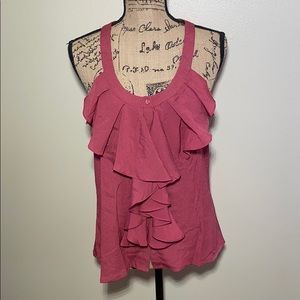 Naked Zebra ruffle tank